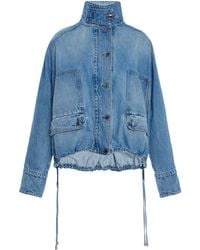 Brandon Maxwell - The Harper Denim Balloon Jacket - Lyst
