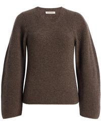By Malene Birger - Bianca Wool-Blend Knit Sweater - Lyst