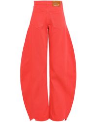 A.W.A.K.E. MODE - Mirror Rigid High-Rise Barrel-Leg Jeans - Lyst