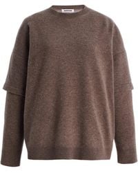 DARKPARK - Troy Double-Sleeve Cashmere-Wool Top - Lyst