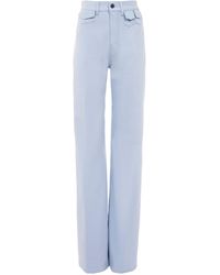 Chloé - Rigid High-Rise Organic Denim Flared Jeans - Lyst
