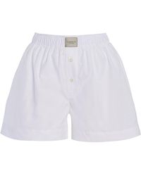 Comme Si - La Classica Cotton Poplin Boxer Shorts - Lyst