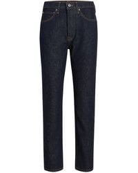 KHAITE - Finley Rigid Mid-Rise Slim-Leg Jeans - Lyst