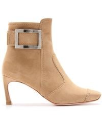 Roger Vivier - Trompette Suede Ankle Boots - Lyst