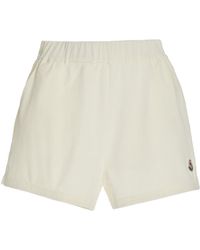 Moncler - Oversized Cotton-blend Sweat Shorts - Lyst