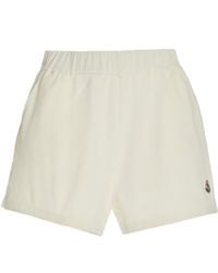 Moncler - Oversized Cotton-blend Sweat Shorts - Lyst
