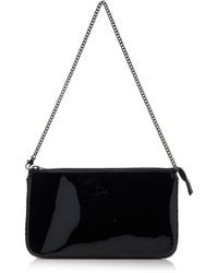 Christian Louboutin - Loubila Crystal-embellished Patent Leather Clutch - Lyst