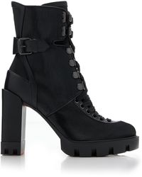 Christian Louboutin - Macademia 100 Buckled Leather Boots - Lyst