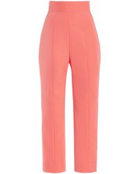 Carolina Herrera - High-waist Stretch-wool Skinny Pants - Lyst