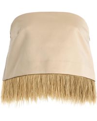 By Malene Birger - Melva Feather-Trimmed Top - Lyst
