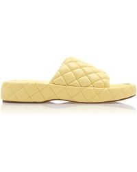 Bottega Veneta - Padded Matelasse Slide Sandals - Lyst