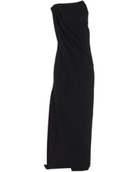 Brandon Maxwell - The Alina Double-wool Crepe Maxi Dress - Lyst