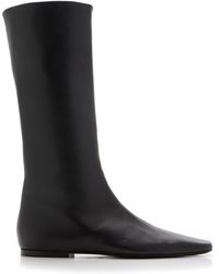 The Row - Bette Leather Boots - Lyst