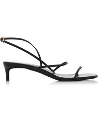 KHAITE - Loop Leather Sandals - Lyst