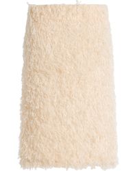 TOTEME - Feathered-Jersey Midi Skirt - Lyst