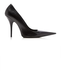 Balenciaga - Avenue Nappa Leather Heeled Pumps - Lyst