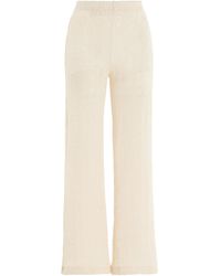 BITE STUDIOS - Whisper Organic Cotton Lace Cropped Pants - Lyst