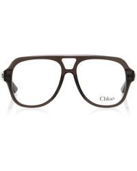 Chloé - Salomé Aviator-Frame Acetate Glasses - Lyst