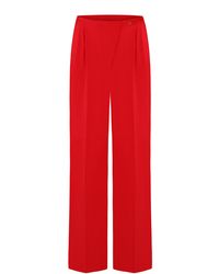 Anna October - Noemie Satin Straight-leg Pants - Lyst