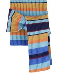 Dries Van Noten - Tophe Striped Wool Scarf - Lyst