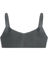 Prada - Silk Crepe De Chine Cropped Top - Lyst