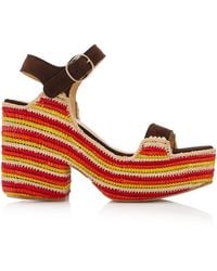 Gabriela Hearst - Sardis Raffia Sandals - Lyst