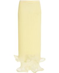 Jonathan Simkhai - Kelso Sheer Plissé Midi Skirt - Lyst