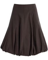 Proenza Schouler - Kyra Rumpled Cotton Midi Skirt - Lyst