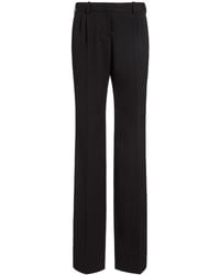 Balenciaga - Stretch Wool Twill Straight-Leg Pants - Lyst