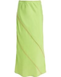 DIOTIMA - Tobago Embroidered Silk Skirt - Lyst