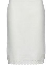 Magda Butrym - Lace-Trimmed Cotton-Blend Pencil Skirt - Lyst