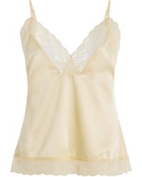 ELCE - Pietra Lace-Trimmed Satin Cami Top - Lyst