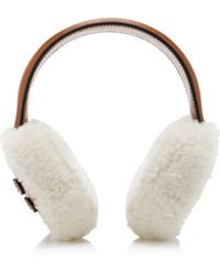 Miu Miu - Shearling Earmuffs - Lyst