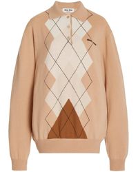 Miu Miu - Oversized Cashmere Sweater - Lyst