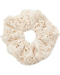 Lelet - Esme Crocheted Cotton Scrunchie - Lyst