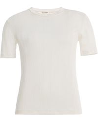 The Row - Etina Ribbed Cotton T-Shirt - Lyst