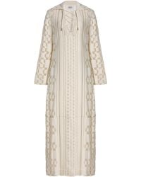 Jonathan Simkhai - Wiliama Lace-Up Cotton-Blend Maxi Cover-Up Dress - Lyst