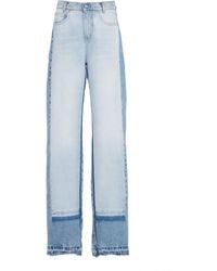 Stella McCartney - Rigid High-Rise Straight-Leg Jeans - Lyst