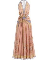 Zimmermann - Indra Cotton-Blend Maxi Dress - Lyst