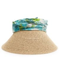 Chloé - Bouquet Raffia Visor - Lyst