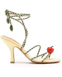 Bottega Veneta - Adam Lace-Up Leather Sandals - Lyst