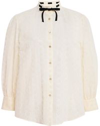 Valentino Garavani - Embroidered Poplin Shirt - Lyst