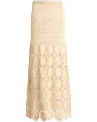 Escvdo - Siula Crocheted Cotton Maxi Skirt - Lyst
