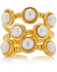 Sylvia Toledano - Thalita 22K-Plated Pearl Ring - Lyst