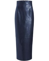 KHAITE - Loxley Leather Maxi Skirt - Lyst