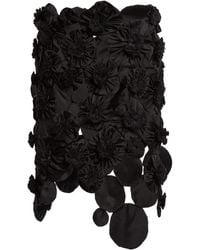 Victoria Beckham - Floral Applique Midi Skirt - Lyst