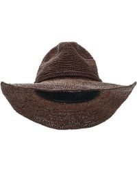 Janessa Leone - Sacha Western Straw Fedora - Lyst