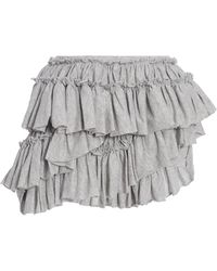 Dries Van Noten - Huryl Ruffled Cotton-Jersey Mini Shorts - Lyst