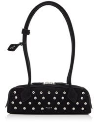 Alaïa - Exclusive Le Teckel Small Studded Suede Shoulder Bag - Lyst