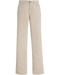 The Row - Carlyl Corduroy Mid-Rise Straight-Leg Jeans - Lyst